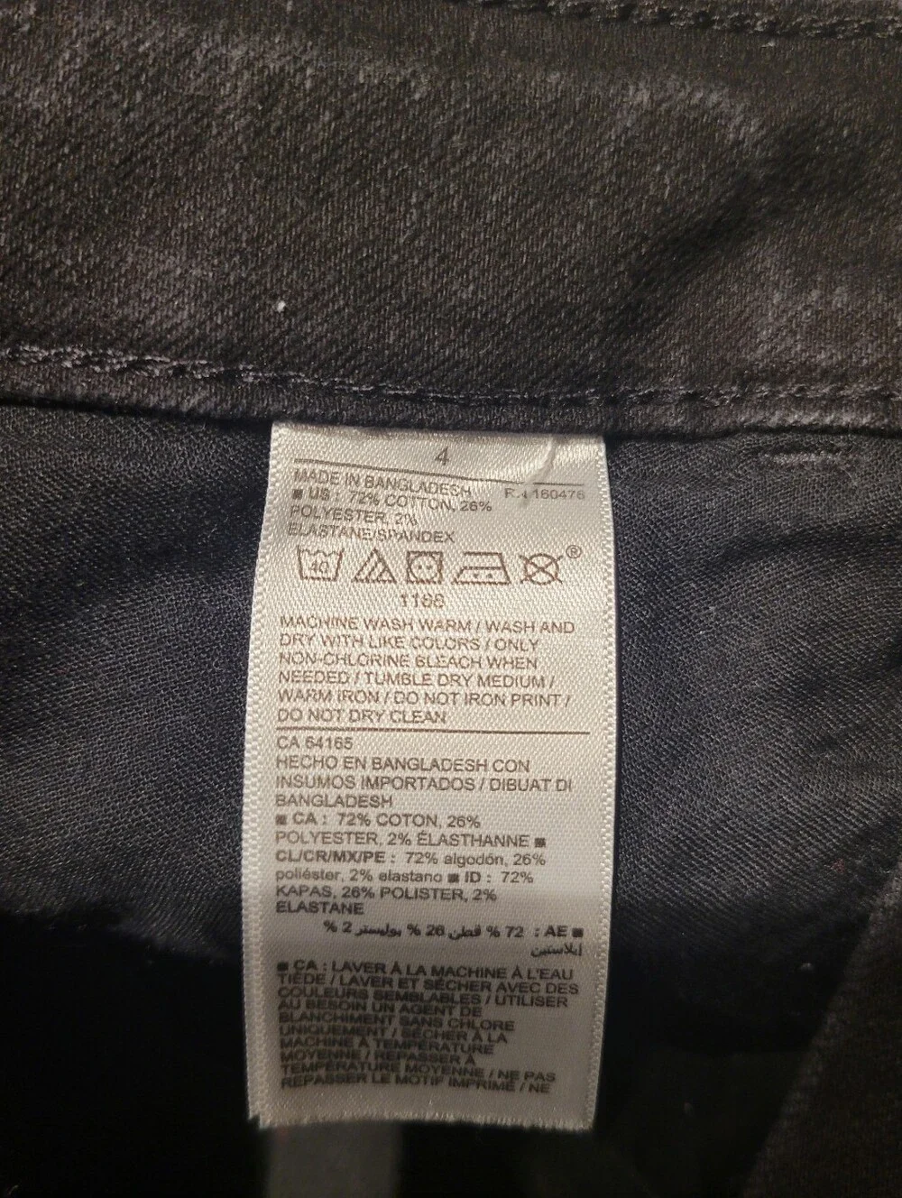 Old Navy Black Frayed High-Rise Shorts & Blue Cuffed Denim Shorts - Picture 7 of 8